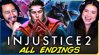 INJUSTICE 2 - ALL ENDINGS REACTION