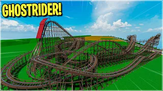 Can I Build Ghost Rider In 1 Hour? (Theme Park Tycoon 2)