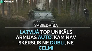 Latvijā top unikāls armijas auto, kam nav šķērslis ne dubļi, ne celmi