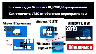 Как отличаются Windows 10/11 Корпоративная от Windows 10 LTSC Enterprise. Как обновиться.