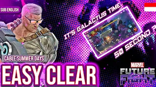 Cable Summer days Destroys GBR Galactus Just 50 Second - Marvel Future Fight 🇮🇩 ( Sub English )