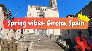 Girona walking tour【4K】- Catalonia - SPAIN travel vlog