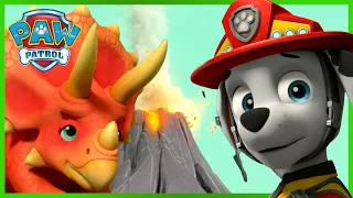 Tlapky zachraňují dinosaury před horkou sopečnou lávou a další! - Tlapková Patrola PAW Patrol