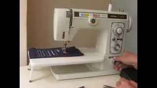 Sewing machine Швейная машина Privileg Super Nutzstich 865N test шифон,  джинс, кожа