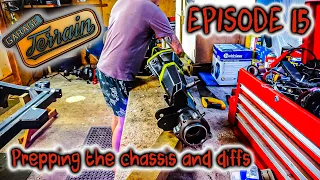 Terrain - Patrol build-Ep.15 - How to prep the chassis for paint and mocking up the diff brace kit.