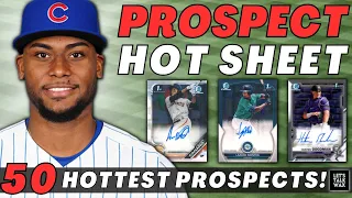 2023 MLB Hot Sheet #10 | 50 Hottest Minor League Players | Bowman Chrome Baseball Cards | MiLB