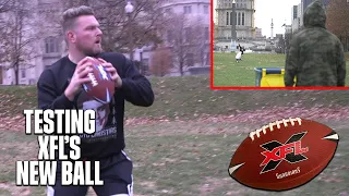 Pat McAfee Tests The XFL's New Ball