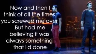 Glee - Somebody I Used To Know (Lyrics)