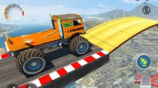 Monster Truck Mega Ramp Stunt || Extreme Racing Impossible Gt Car Stunts Driving || Android Gameplay