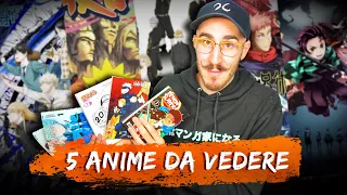 5 ANIME DA VEDERE SE HAI AMATO IL MANGA !