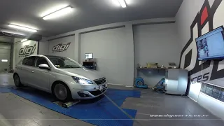 Peugeot 308 2.0 Bluehdi 150cv AUTO Reprogrammation Moteur @ 194cv Digiservices Paris 77 Dyno