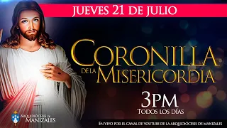 Coronilla de la Divina Misericordia de hoy jueves 21 de julio, Hora Santa Arquidiócesis de Manizales