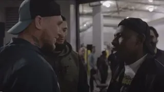 Khamzat Chimaev Confronts A Guy Trying To Fight Darren Till