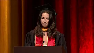 Anastasiia Slivina Speech at 2024 USC Student-Athlete Graduation