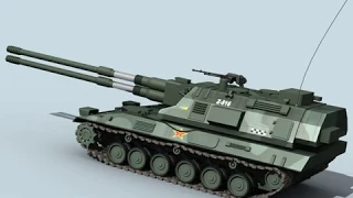 3D Model of China Self Propelled Howitzer Review