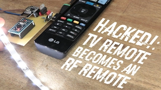 HACKED!: TV Remote becomes an RF Remote || nRF24L01+