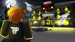 I Stayed OVERNIGHT in a HAUNTED GHOST HOTEL.. (Brookhaven RP)