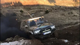 [OFF ROAD PARVA] 3x Toyota hilux 3.0d (S.A.S.) vs Patrol vs Jeep “Too much mud”