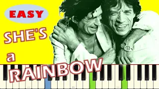 The Rolling Stones - She's a Rainbow [Piano-tuto] Partition (Sheet music) Pub Groupama🎵