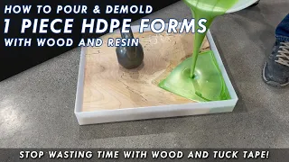 No Seal HDPE Formed Molds For Epoxy Resin Charcuterie Boards & River Tables - Easiest Molds Ever