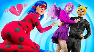 Vampira Roubou o Namorado da Ladybug! Vampira e Cat Noir Agora São um Casal!