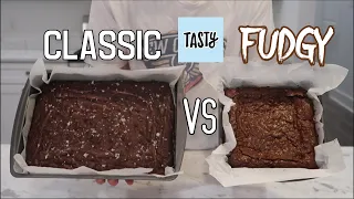 Testing Tasty's BEST Brownie Recipe Vs. Tasty's FUDGY Brownie Recipe