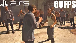 Uncharted 4 PS5 Prison Fight Scene in 60FPS