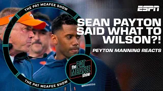 Pat McAfee and Peyton Manning dissect Sean Payton's harsh words to Russell Wilson 😮