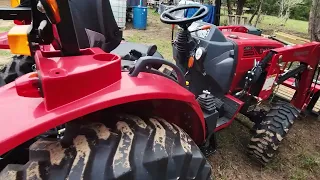 Backhoe attachment removal from Mahindra 1626 farm tractor