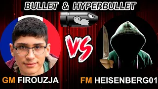 GM Alireza Firouzja vs FM Heisenberg01 | Bullet chess 1+0 & hiperbullet chess | lichess.org