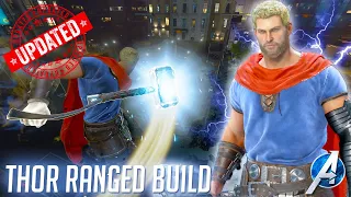 Marvel's Avengers Game | *UPDATED* BEST THOR RANGED DAMAGE BUILD (2021) 100K WITH EACH THROW !!!