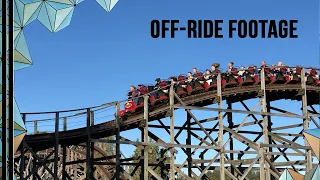 🇳🇴 | TusenFryd | Thundercoaster | Norway's Massive Wooden Coaster | Multi-Angle Off-Ride Footage