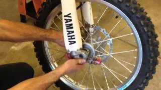 How to center dirtbike front axle - very important