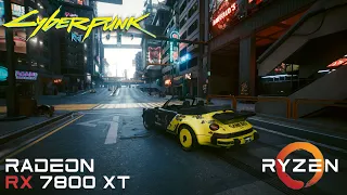 Cyberpunk 2077 - Patch 2.12 - RX 7800 XT - Ryzen 5 7600 - 1080p - 1440p - 4K - Ray Tracing OFF/ON