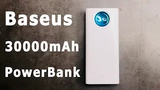 Нужно зарядить Макбук? I Baseus 30000 mAh  QC 3.0 PD FC 33W