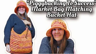 Crochet REVERSIBLE Market Bag and Matching Bucket Hat - BUCKET HAT TUTORIAL