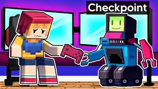 Playing Minecraft As A HELPFUL GAMER Robot!