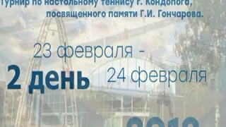 Турнир памяти Гончарова в Кондопоге 2018 2 день настольный теннис