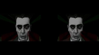 Half-Life 2: Stereoscopic, cross-eye 3D gameplay.