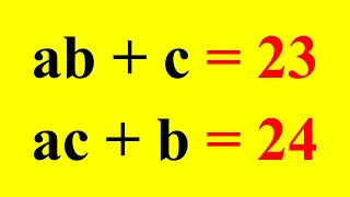 Japanese | Can you solve this ? | Math Olympiad a, b, c=?