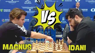 Carlsen Magnus VS idani Pouya II 2023 FIDE World Rapid Championship R11