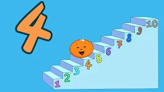 Kolobok and numbers  - educational video for kids - learning numbers