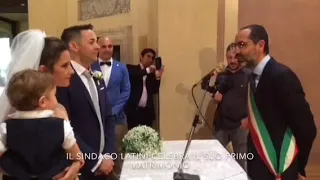 IL SINDACO LATINI CELEBRA IL SUO PRIMO MATRIMONIO