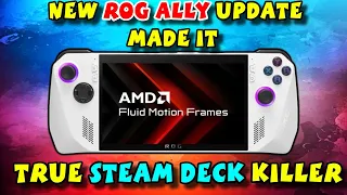 New Update Made Rog Ally True Steam Deck Killer - AMD Fluid Motion Frames - Have You Turned It On?