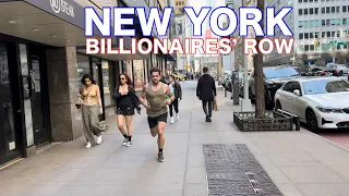NEW YORK CITY Walking Tour [4K] - BILLIONAIRES’ ROW - Midtown Manhattan Walking Tour