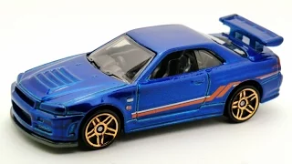 Обзор Nissan Skyline R34 1:64 HotWheels