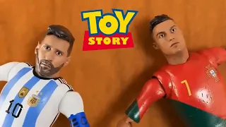 🇦🇷MESSI AND 🇵🇹CRISTIANO RONALDO MUÑECOS TOY STORY⚽️WORLD CUP TOY ANIMATION (NOVA VERSÃO DO VÍDEO)