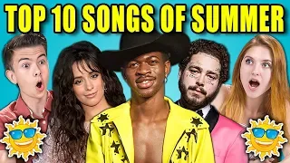 Teens React To Top 10 Songs Of Summer 2019 (Spotify)