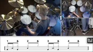 Beginner Ghost Notes - Drum Lesson (DRUMEO)