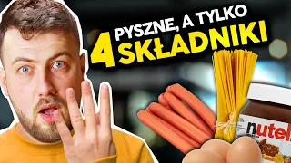 5 sposobów na... pyszne dania TYLKO z 4 SKŁADNIKÓW! Szybkie i zaskakujące pomysły